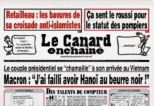 Macron Hanoï Canard enchaîné