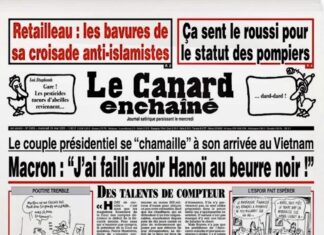 Macron Hanoï Canard enchaîné