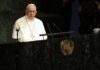 ASIE – RELIGION : Le pape François, quel héritage asiatique ? Pape François au nations-unies