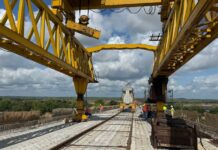 Construction pont de Kratié au Cambodge