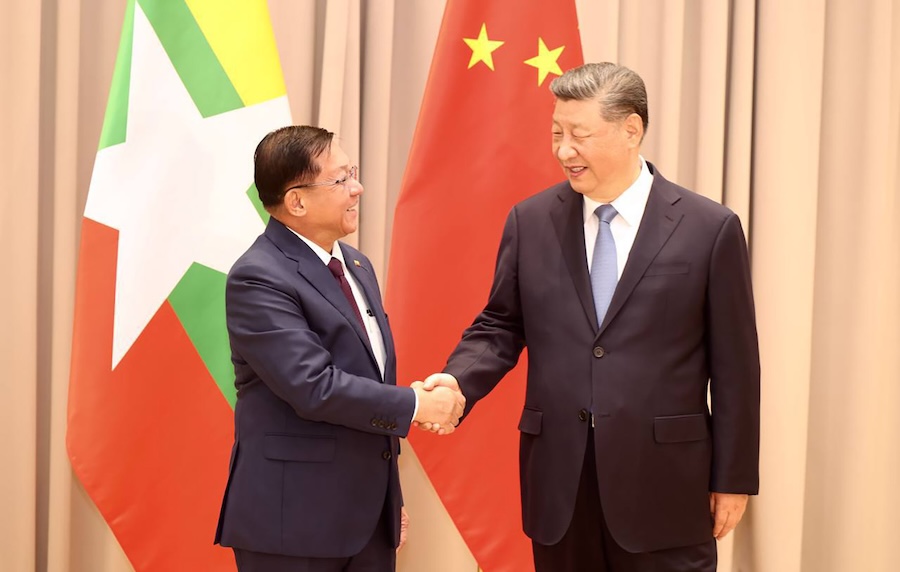 Xi jinping Min Aung Hlaing