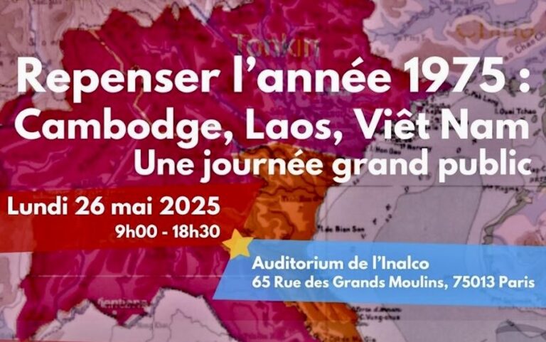 ASIE – FRANCE : Un colloque le 26 mai à l’Inalco sur l’année 1975