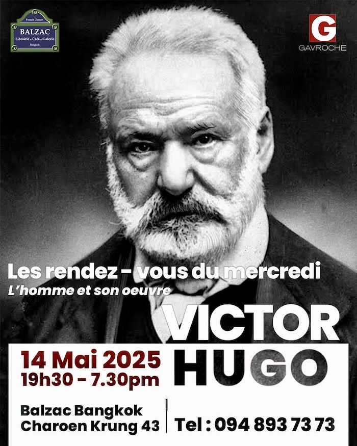 rencontre littéraire Victor Hugo à Bangkok