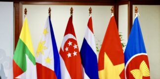 ASEAN flags