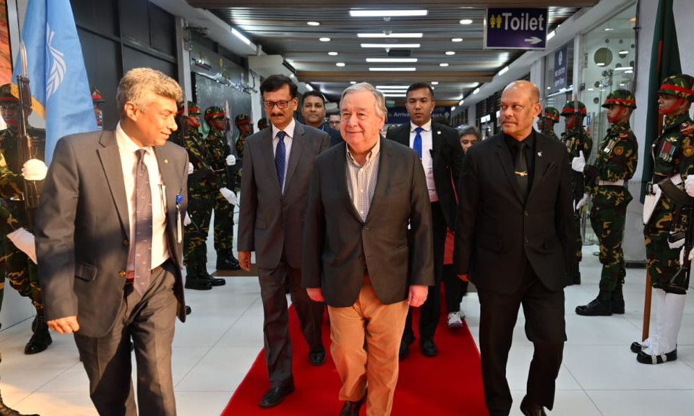 Antonio Guterres à Dacca