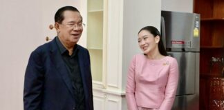 Hun Sen et Ing Shinawatra