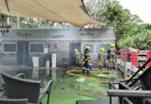 Pattaya incendie Spa