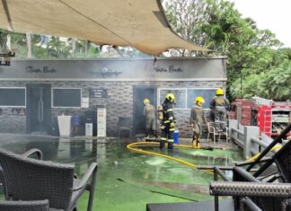 Pattaya incendie Spa