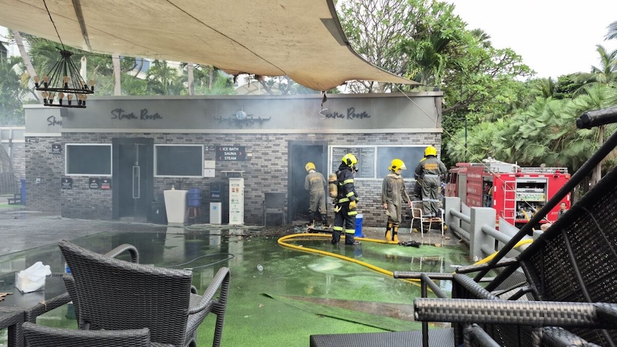 Pattaya incendie Spa