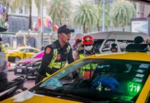 Taxi contrôle de police