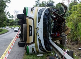 accident autocar Malaisie