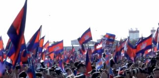 Cambodge litige frontalier avec la Thaïlande manifestation de soutien