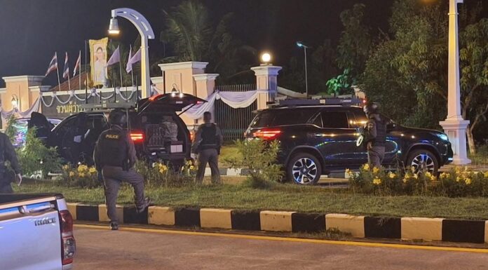 PHANG NGA – SÉCURITÉ : Un engin explosif neutralisé devant la résidence du gouverneur tentative attentat Phang Nga