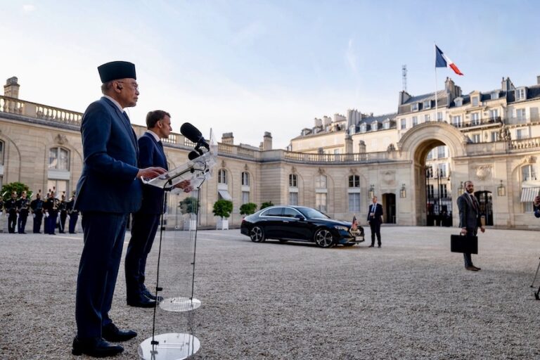 MALAISIE – FRANCE : Anwar Ibrahim reçu à l’Élysée par Emmanuel Macron