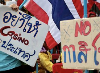 Non au casino en Thaïlande