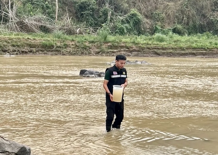 Pollution rivière Kok