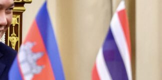 drapeaux Thaïlande Cambodge