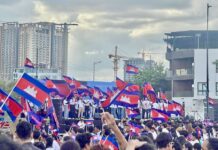 Cambodge manifestation pour la paix