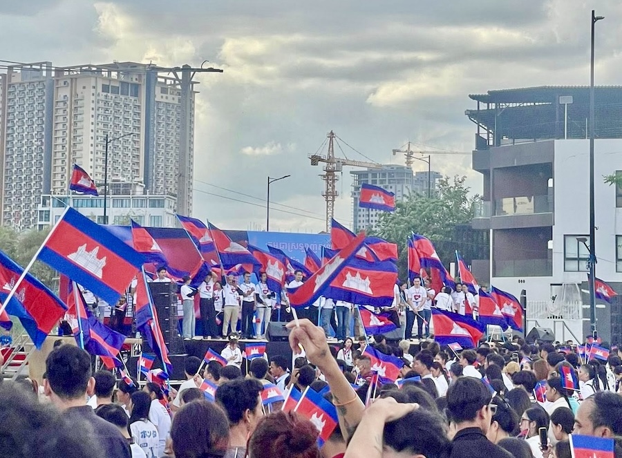 Cambodge manifestation pour la paix