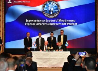 Suède Thaïlande accord avions de chasse