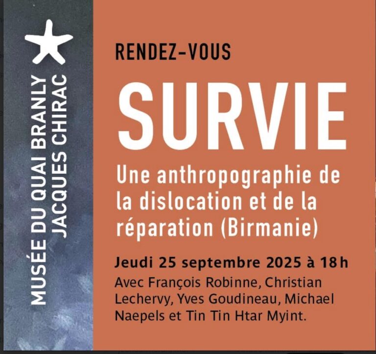 BIRMANIE – FRANCE : Une conférence et un livre sur la survie du peuple birman