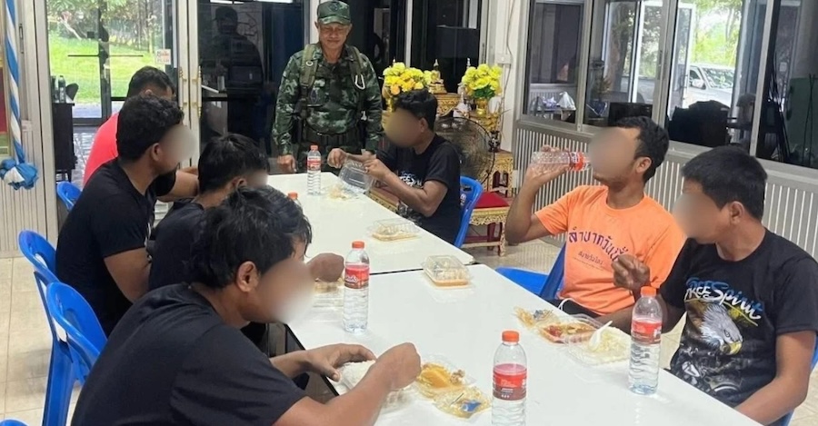 soldats cambodgiens prisonniers en Thaïlande