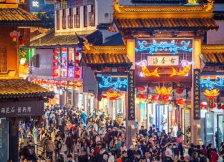 touristes en Chine
