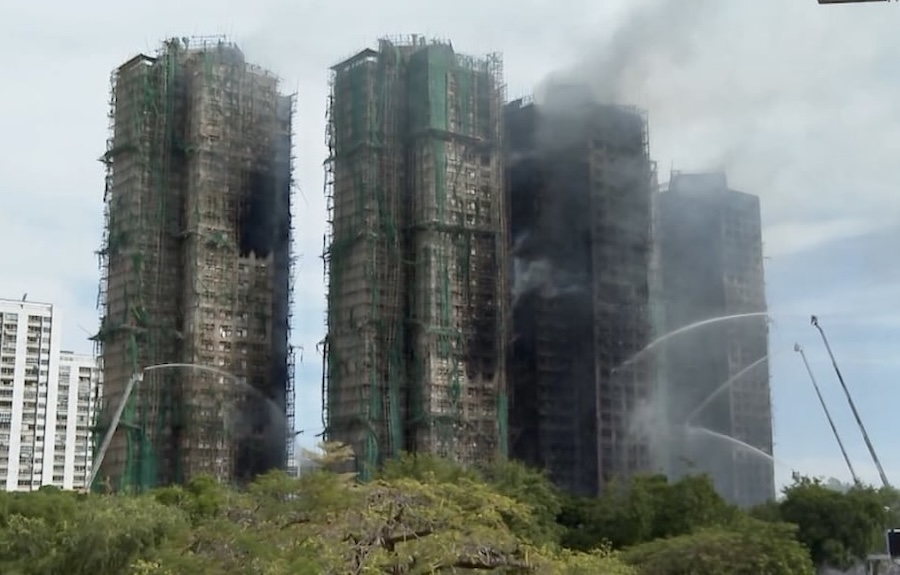Incendie tours Hong Kong