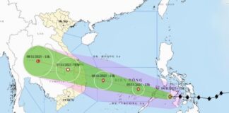 VIETNAM – CATASTROPHE : Le typhon Kalmaegi en approche des côtes vietnamiennes Kalmaegi