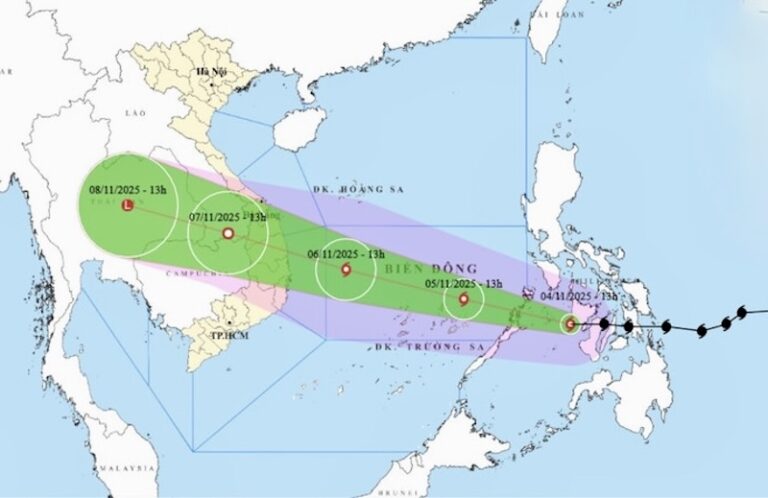 VIETNAM – CATASTROPHE : Le typhon Kalmaegi en approche des côtes vietnamiennes