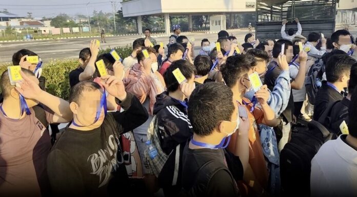 Scam chinois frontière Birmanie Thaïlande