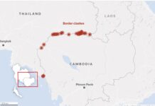 THAILANDE – CAMBODGE : Cessez le feu partiel dans la région de Trat
