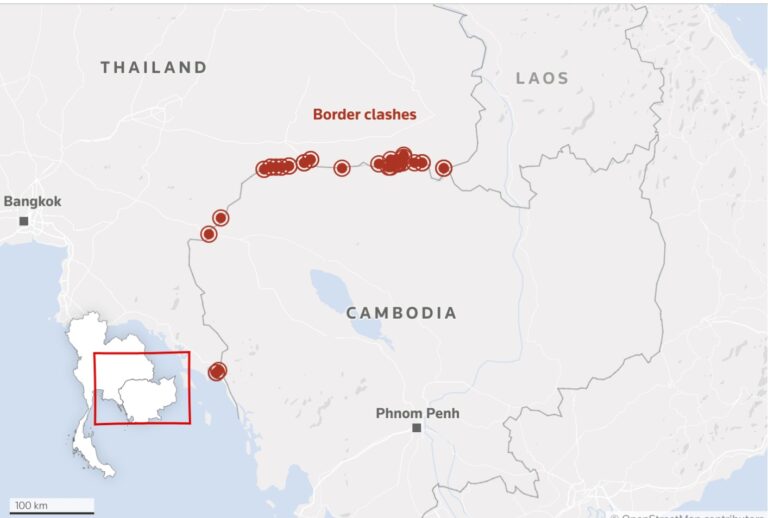 THAILANDE – CAMBODGE : Cessez le feu partiel dans la région de Trat