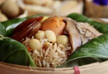 riz enveloppé feuille lotus