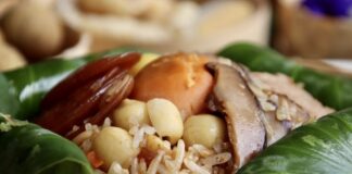 riz enveloppé feuille lotus