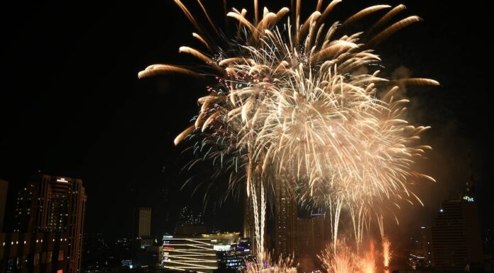 Bangkok fireworks