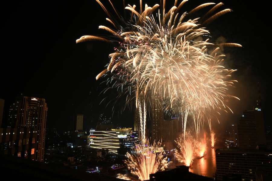 Bangkok fireworks
