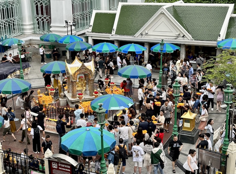 Erawan touristes