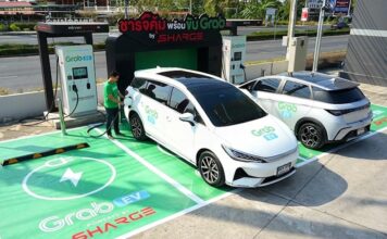 THAÏLANDE – ÉCONOMIE : Grab et SHARGE lancent un réseau de recharge pour véhicules électriques Grab - Sharge