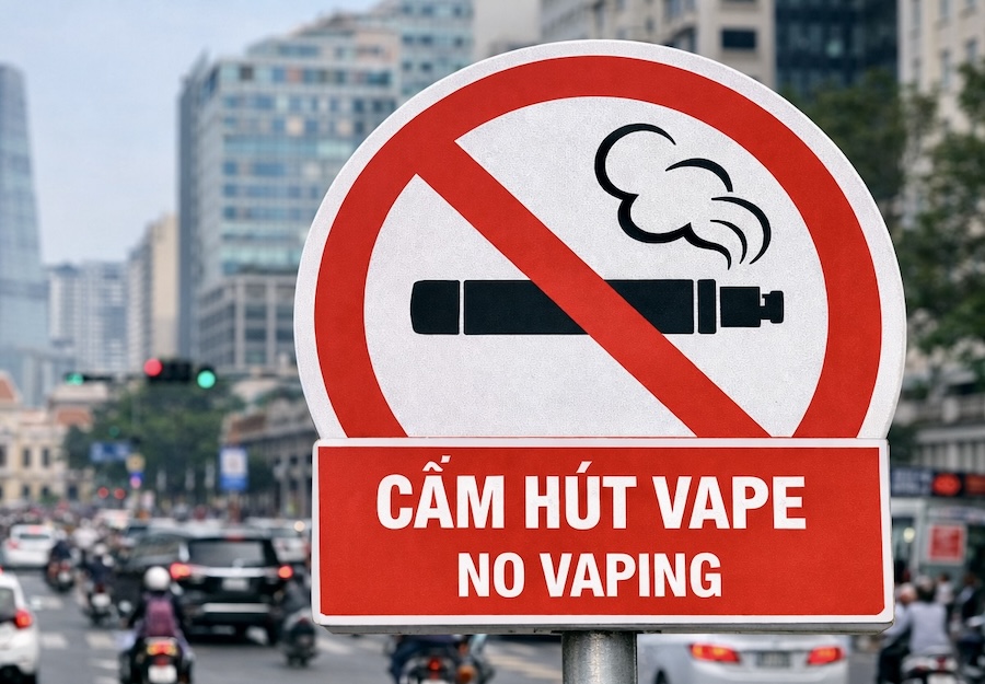 Interdiction vapotage Vietnam