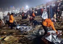 Nettoyage de la plage de Pattaya