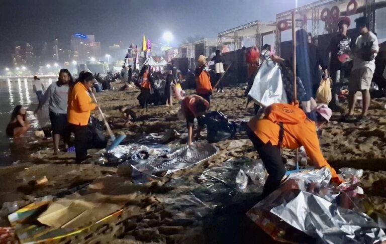 THAÏLANDE – SOCIÉTÉ : Lendemain de fête amer sur la plage de Pattaya