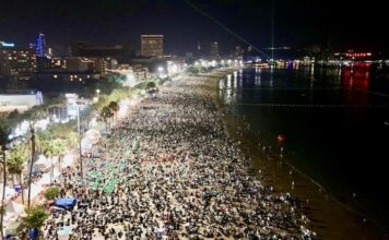 Plage de Pattaya nouvel an 2026