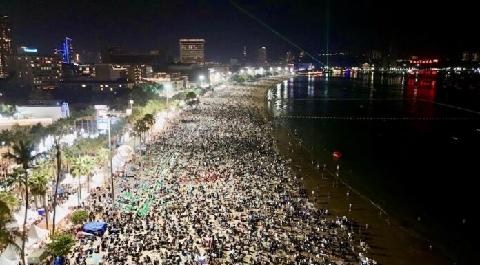 Plage de Pattaya nouvel an 2026