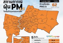 Pollution Bangkok 1er janvier