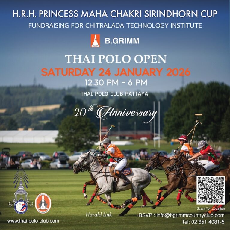 PATTAYA – INITIATIVE : Le B.Grimm Thai Polo Open fête son 20e anniversaire