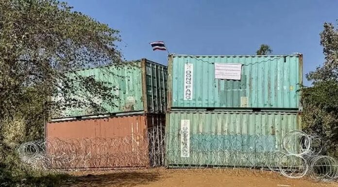 Thaïlande Cambodge conteneurs