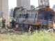 accident de grue sur un train à Korat