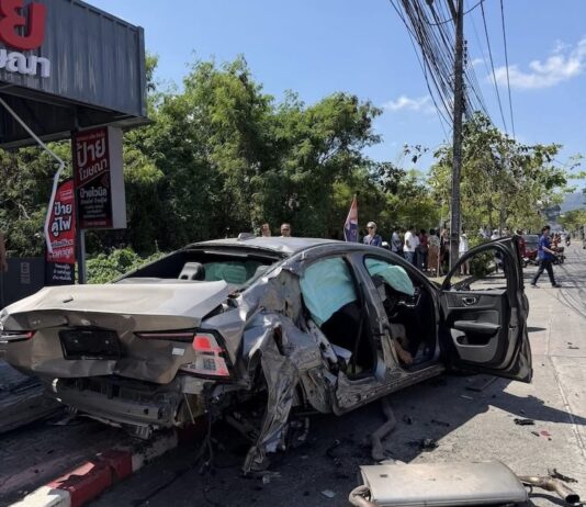 PHUKET – SOCIÉTÉ : Un automobiliste ivre tue un touriste français et endommage neuf véhicules accident décès touriste français
