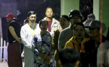 bureau de vote Birmanie